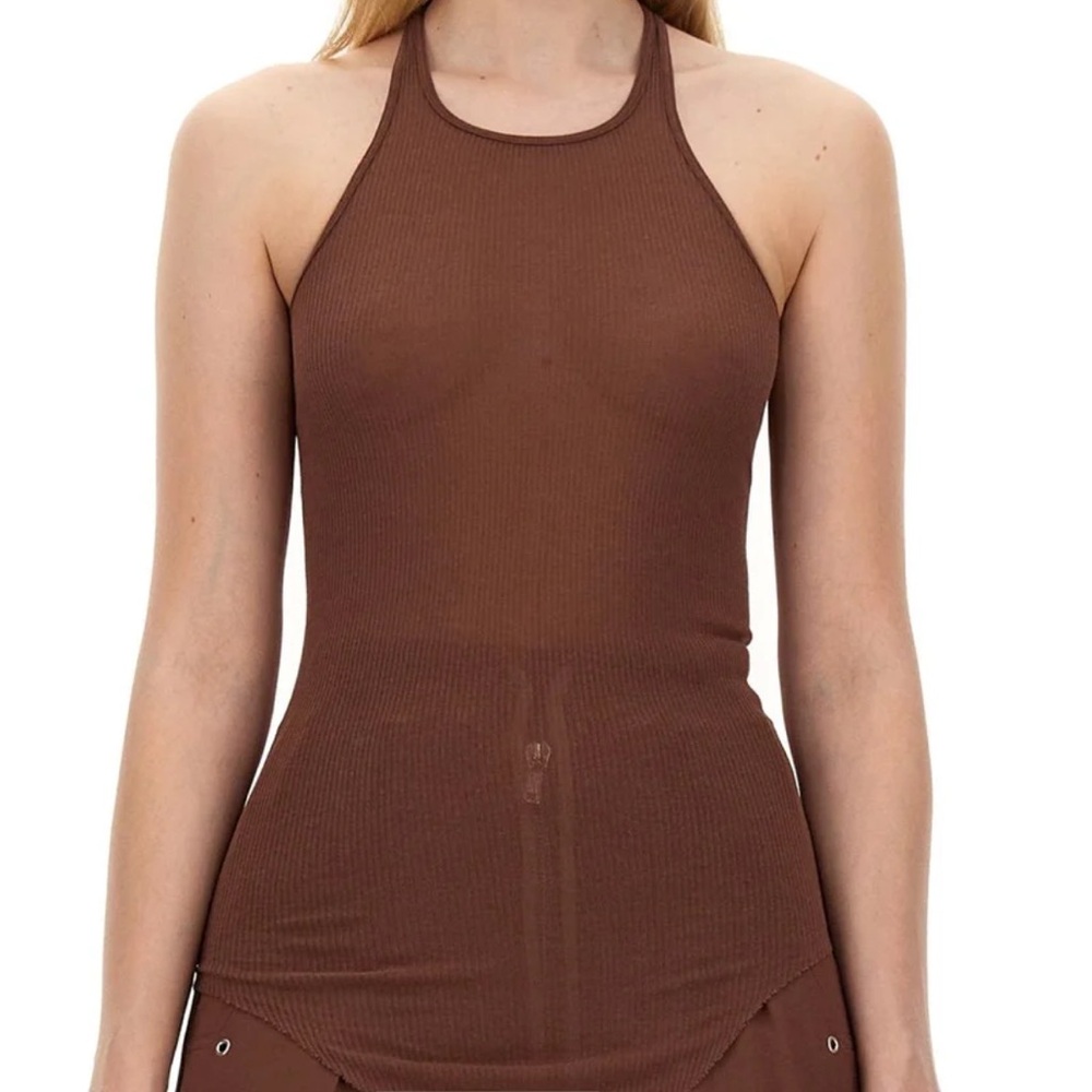 Rick Owens Brown/Brick Red Tank Top